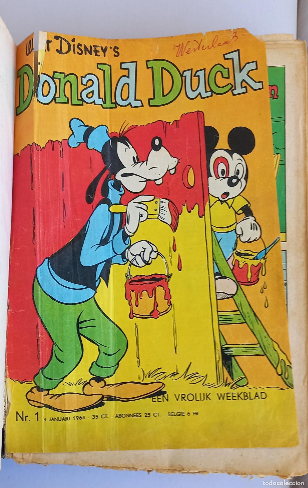 C&oacute;mics: WALT DISNEY'S. Donald Duck Een vrolik Weekblad nr 1 - 26 .1964. Comic holandes