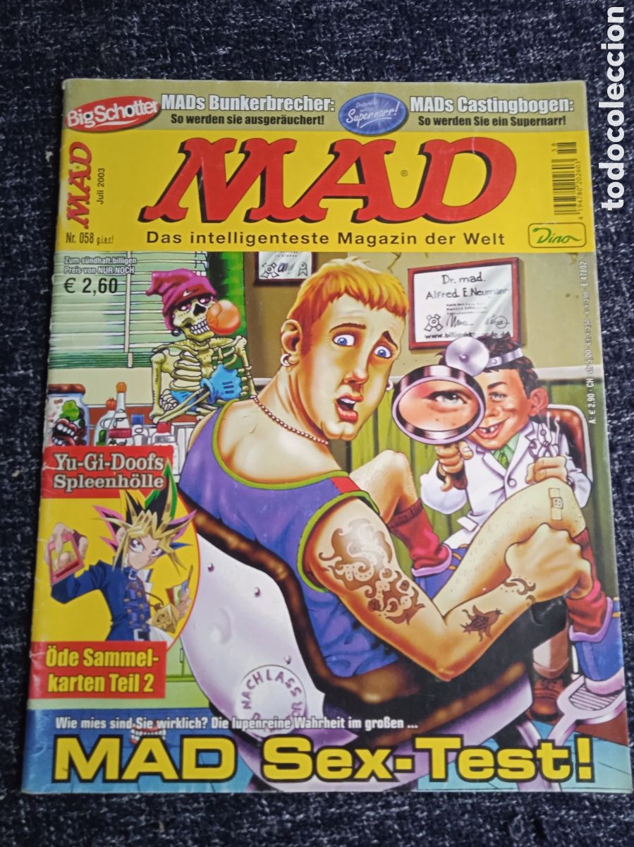 C&oacute;mics: MAD N&ordm; 058 REVISTA DE HUMOR EN ALEMAN - A&Ntilde;O A&Ntilde;O 2003