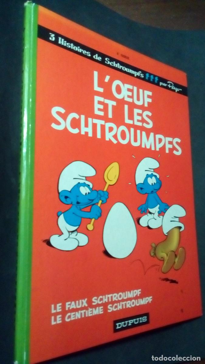 C&oacute;mics: LOS PITUFOS, PEYO- LES SCHTROUMPFS 4E S&Eacute;RIE- L&acute;OEUF ET LES SCHTROUMPFS DUPUIS 1975