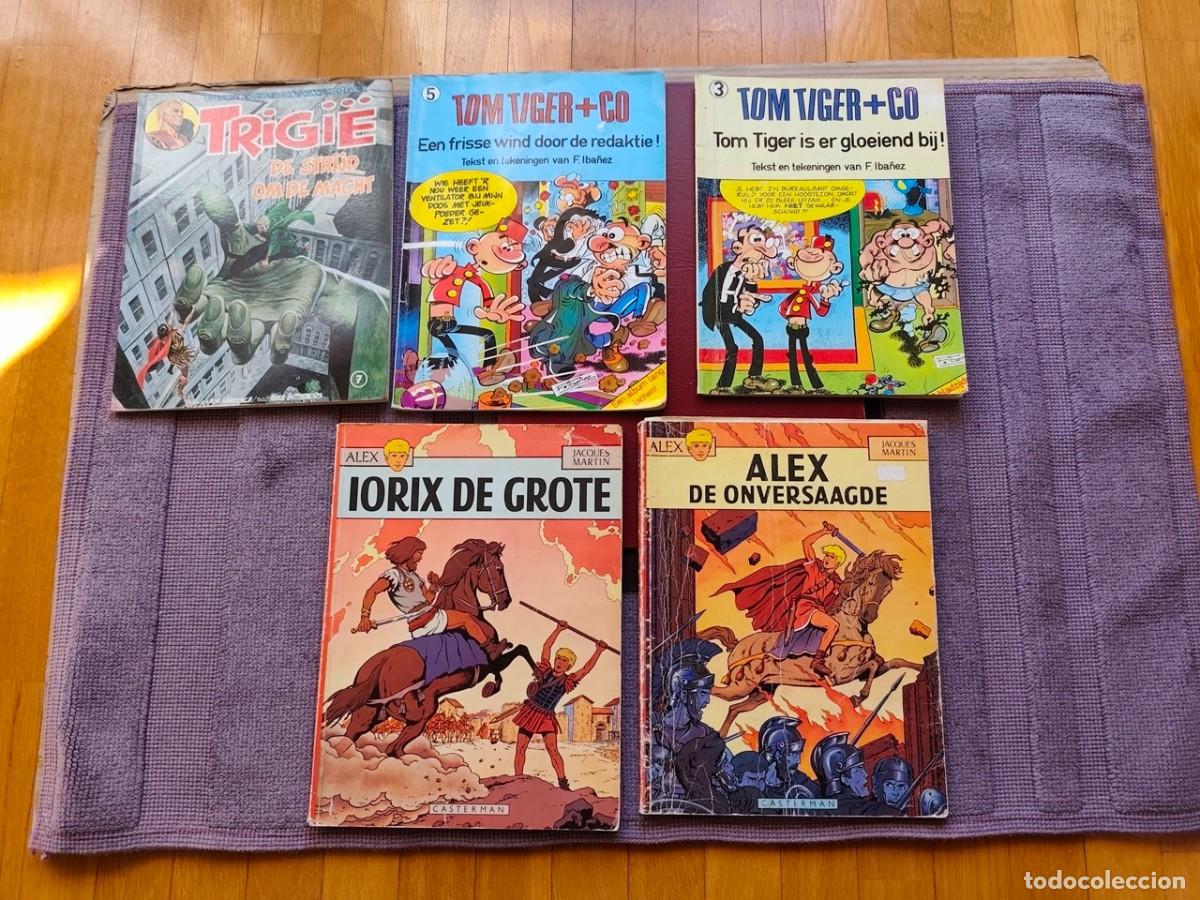 C&oacute;mics: TOM TIGER (Botones Sacarino), Alix y Trigi&euml; en neerland&eacute;s. 5 tomos.