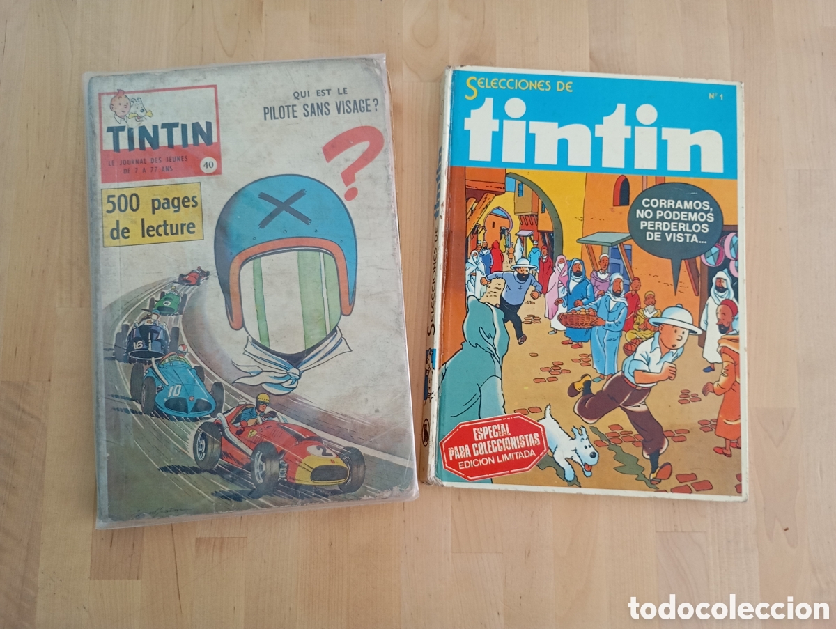 C&oacute;mics: 1959 Tint&iacute;n Volumen 40 n&deg; 550 al 561. Le Journal des Jeunes 500 pages + Selecciones # Manolete