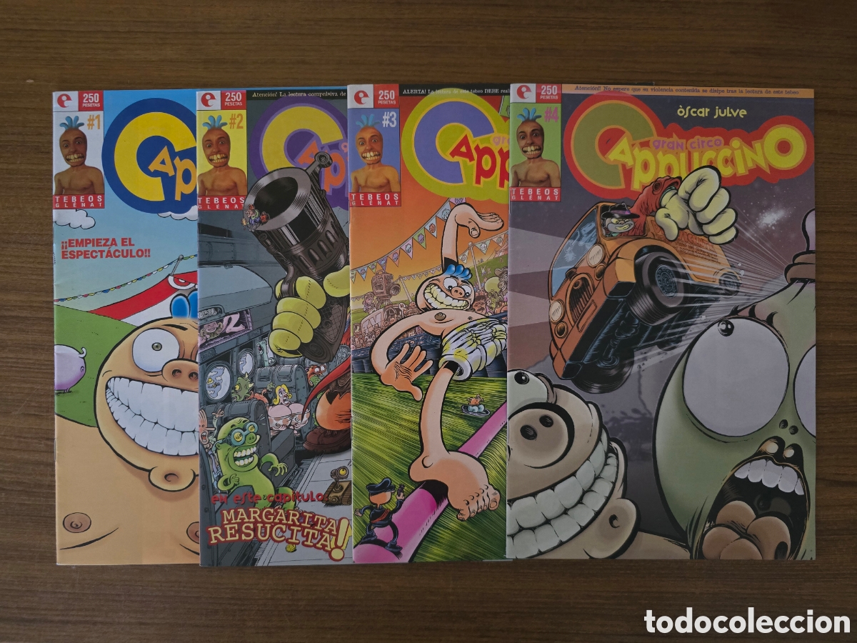 C&oacute;mics: GRAN CIRCO,CAPPUCCINO,NUMEROS DEL 1 AL 4,(TEBEOS CLENAT)