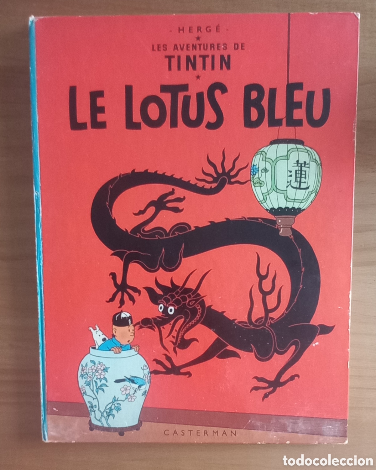C&oacute;mics: LES AVENTURES DE TINTIN LE LOTUS BLEU 1946. FRANC&Eacute;S. CASTERMAN