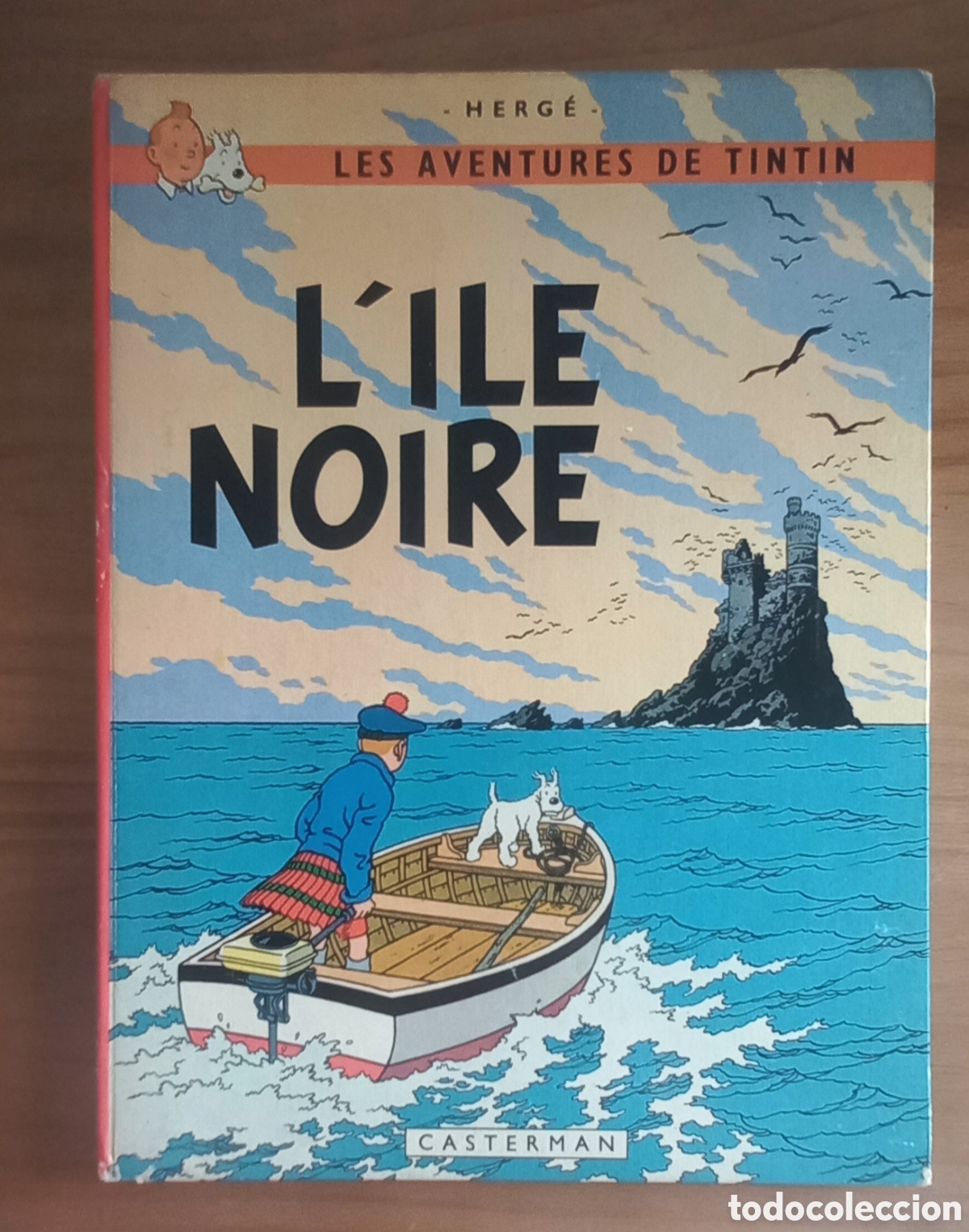 C&oacute;mics: LES AVENTURES DE TINTIN L'ILE NOIRE 1947 FRANC&Eacute;S. CASTERMAN