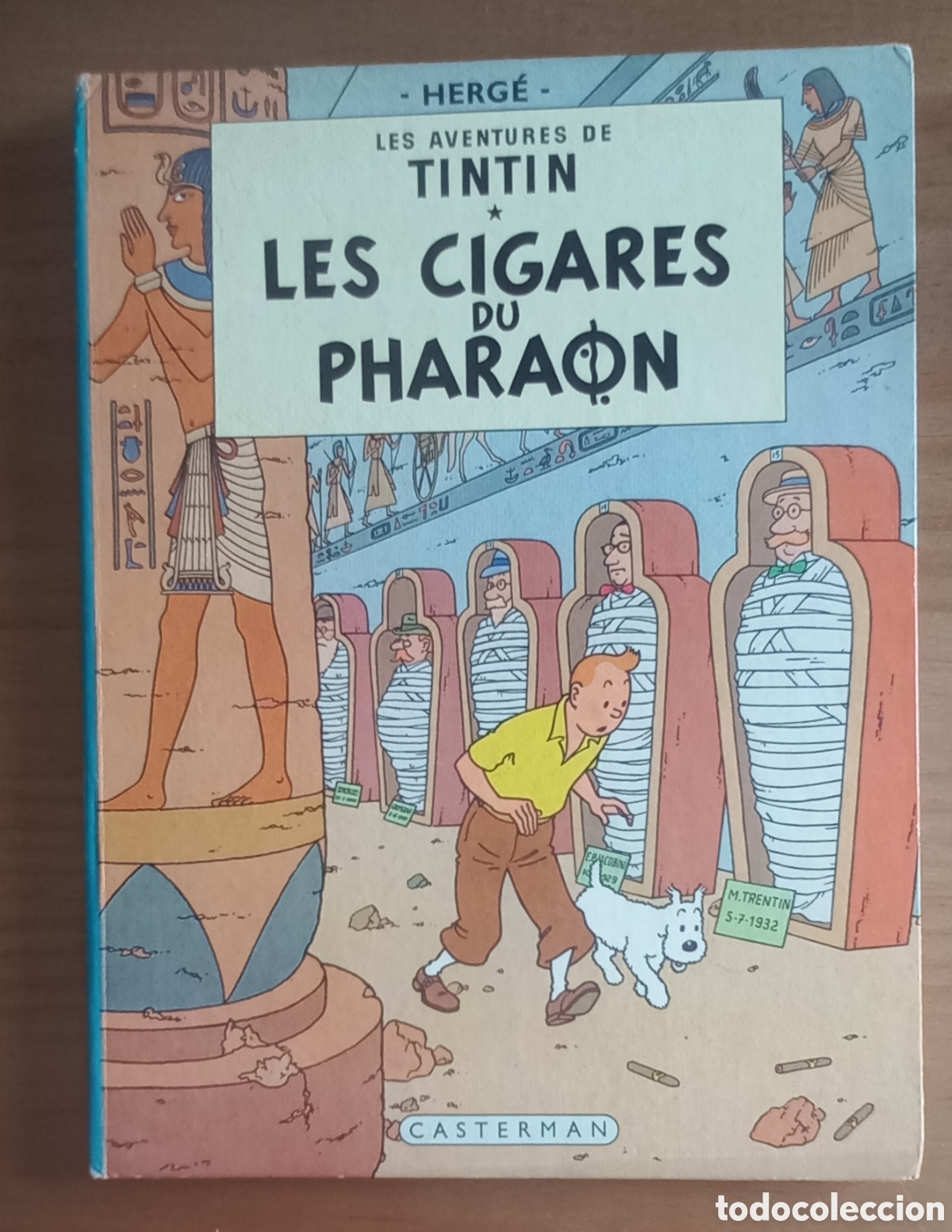 C&oacute;mics: LES AVENTURES DE TINTIN LES CIGARES DU PHARAON 1955 FRANC&Eacute;S. CASTERMAN