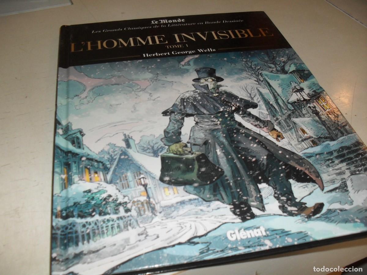 C&oacute;mics: (EN FRANCES)GRANDES CLASICOS N&ordm; 30:EL HOMBRE INVISIBLE,DE CHRIS REGNAULT.EDICION DE LUJO.GLENAT,2023