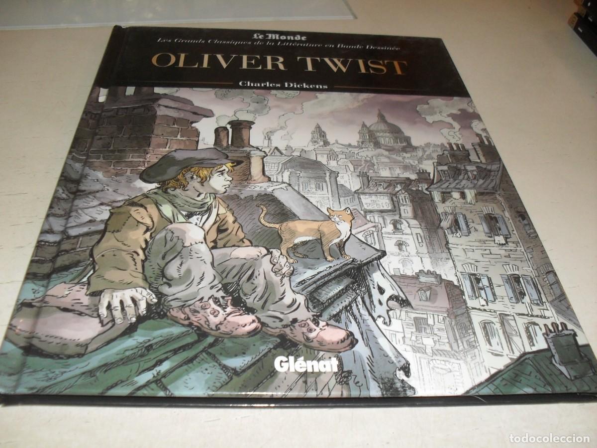 C&oacute;mics: (EN FRANCES)GRANDES CLASICOS N&ordm; 16;OLIVER TWIST,DE CHARLES DICKENS.EDICION DE LUJO.GLENAT,2023