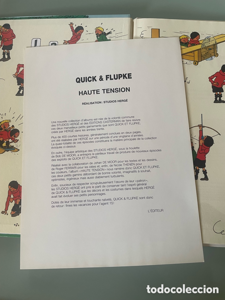 C&oacute;mics: QUICK & FLUKE HAUTE TENSION HERG&Eacute; 1985 - Foto 3