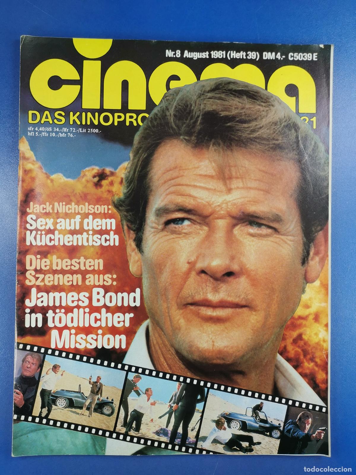 C&oacute;mics: REVISTA CINEMA - 8 AGOSTO 1981 - ALEMAN / DEUTSCH - JAMES BOND