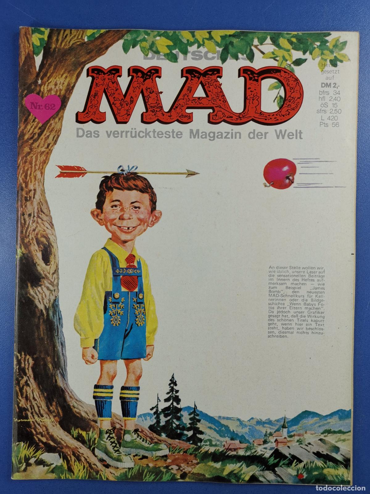 Fumetti: MAD - EN ALEMAN / DEUTSCH - N&ordm; 62 - DEUTSCHES