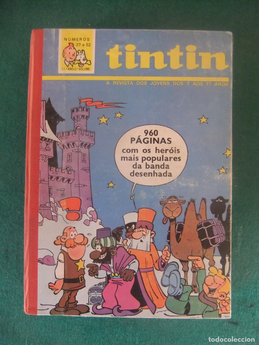 C&oacute;mics: TIN TIN TOMO DE TAPA DURA CON 960 PAGINAS CON LOS NUMEROS DEL 27 AL 52 DEL 11 A&Ntilde;O EN PORTUGES
