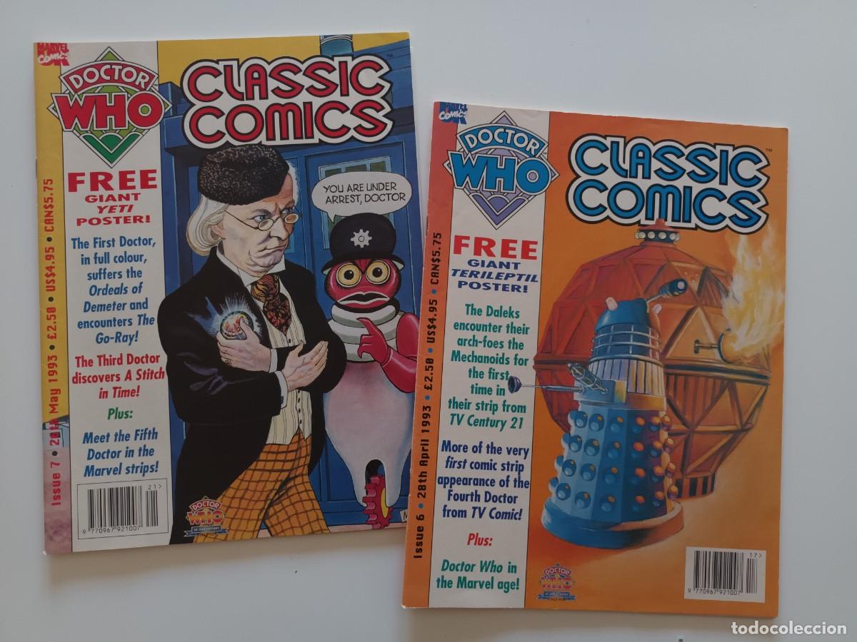 C&oacute;mics: Doctor Who, Classic Comics. 2 n&uacute;meros. Original UK en ingl&eacute;s