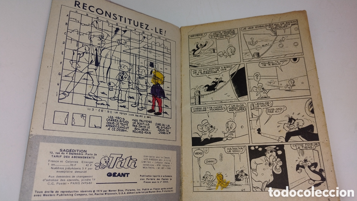 C&oacute;mics: Titi geant avec auto collants - Foto 2