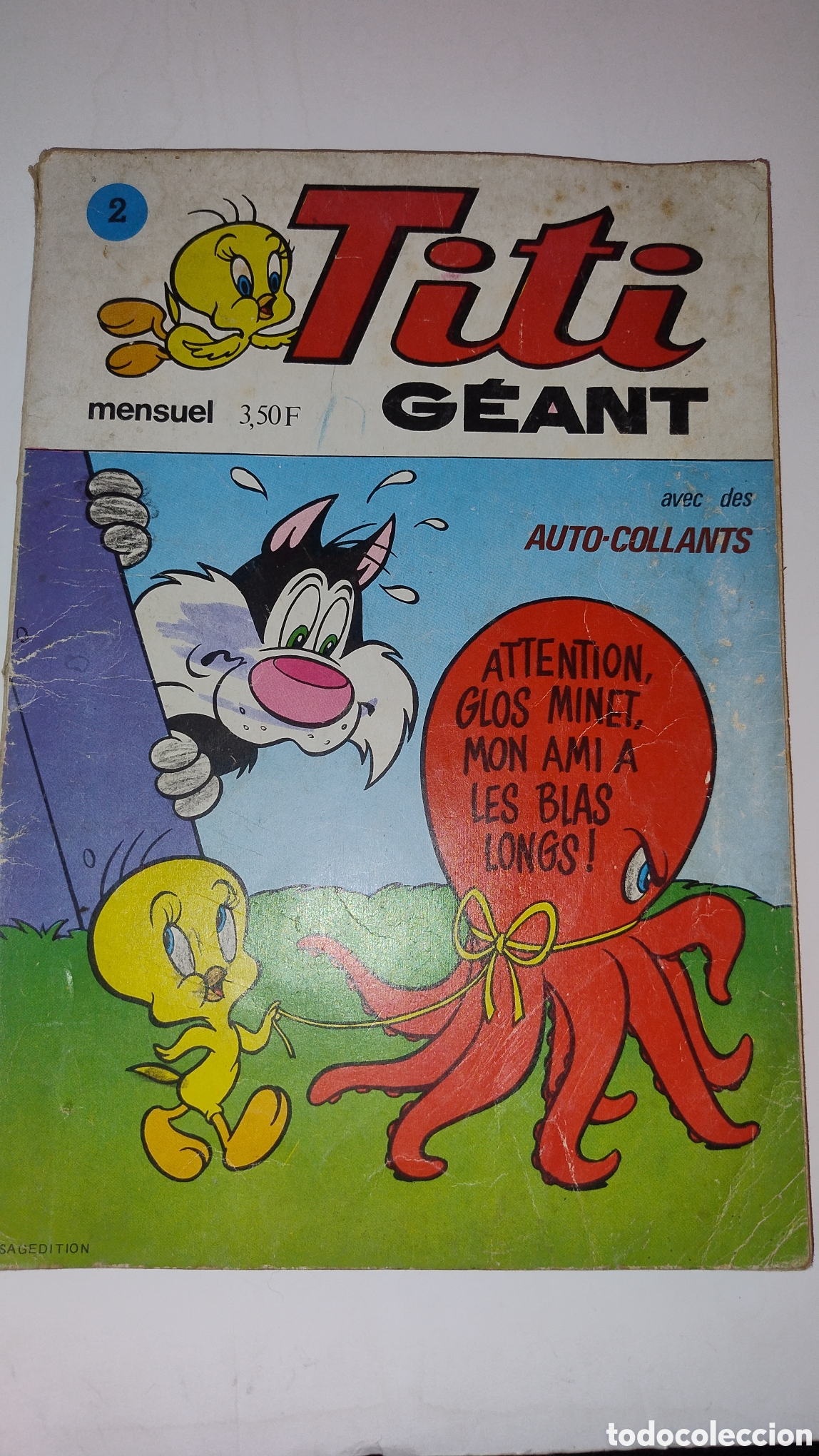 C&oacute;mics: Titi geant avec auto collants - Foto 1