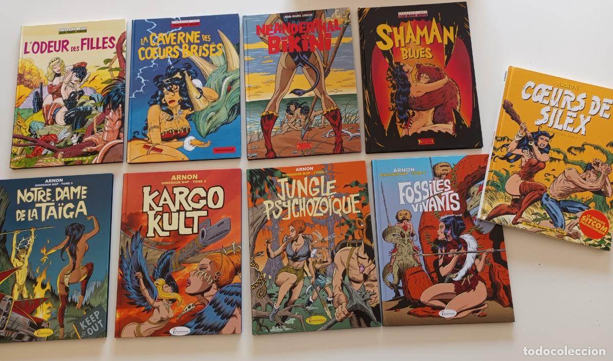 C&oacute;mics: Dinosaur Bop de Arnon. Serie completa. En franc&eacute;s. 8 tomos en tapa dura