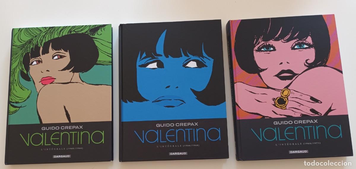C&oacute;mics: Valentina, de Guido Crepax. Nueva edici&oacute;n francesa a color. 3 tomos
