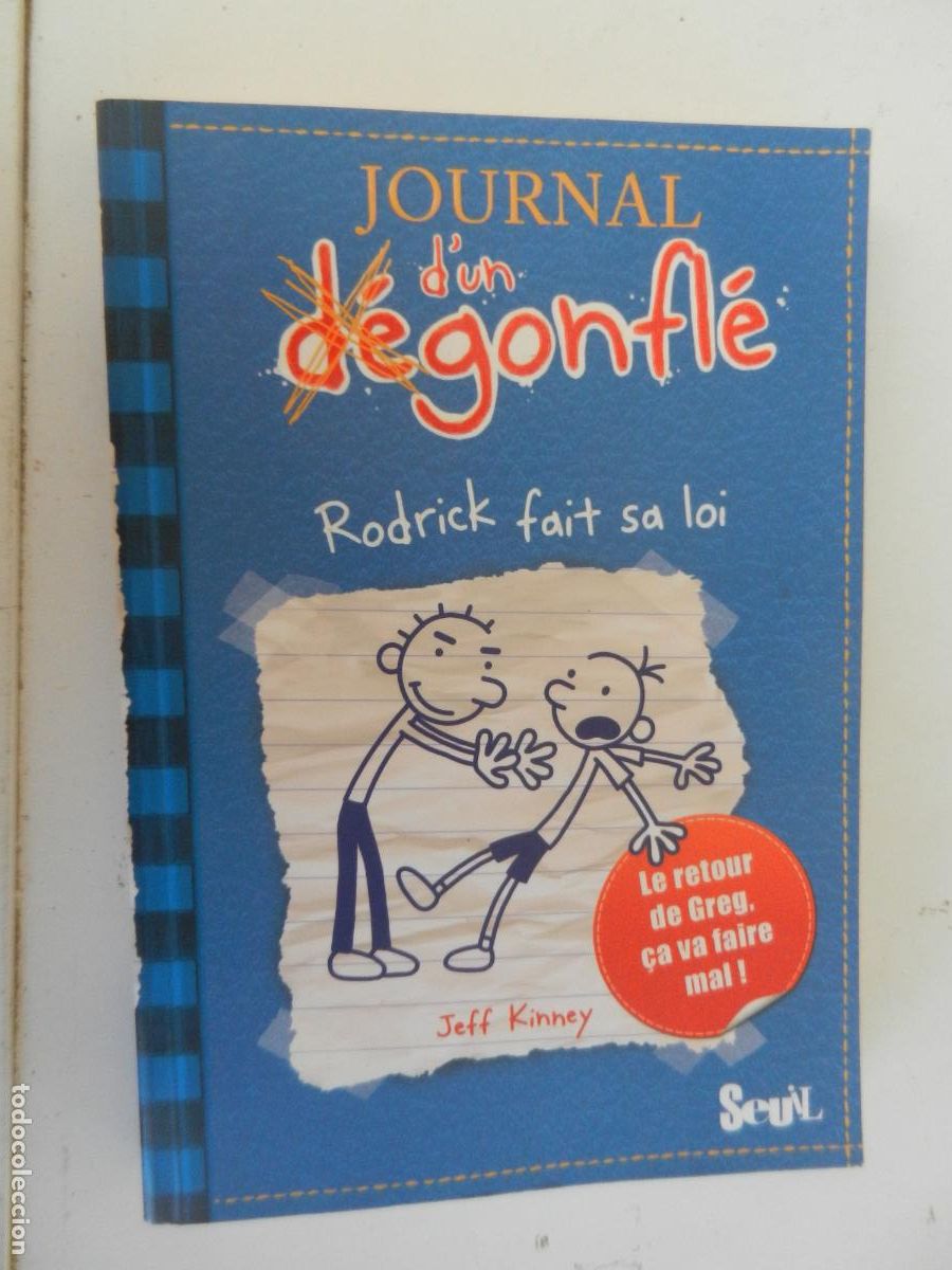 C&oacute;mics: JOURNAL D'UN DEGONFL&Eacute; N&ordm; 2 -- Rodrick fait sa loi - JEFF KINNEY - SEUIL 2009 - EN FRANCES