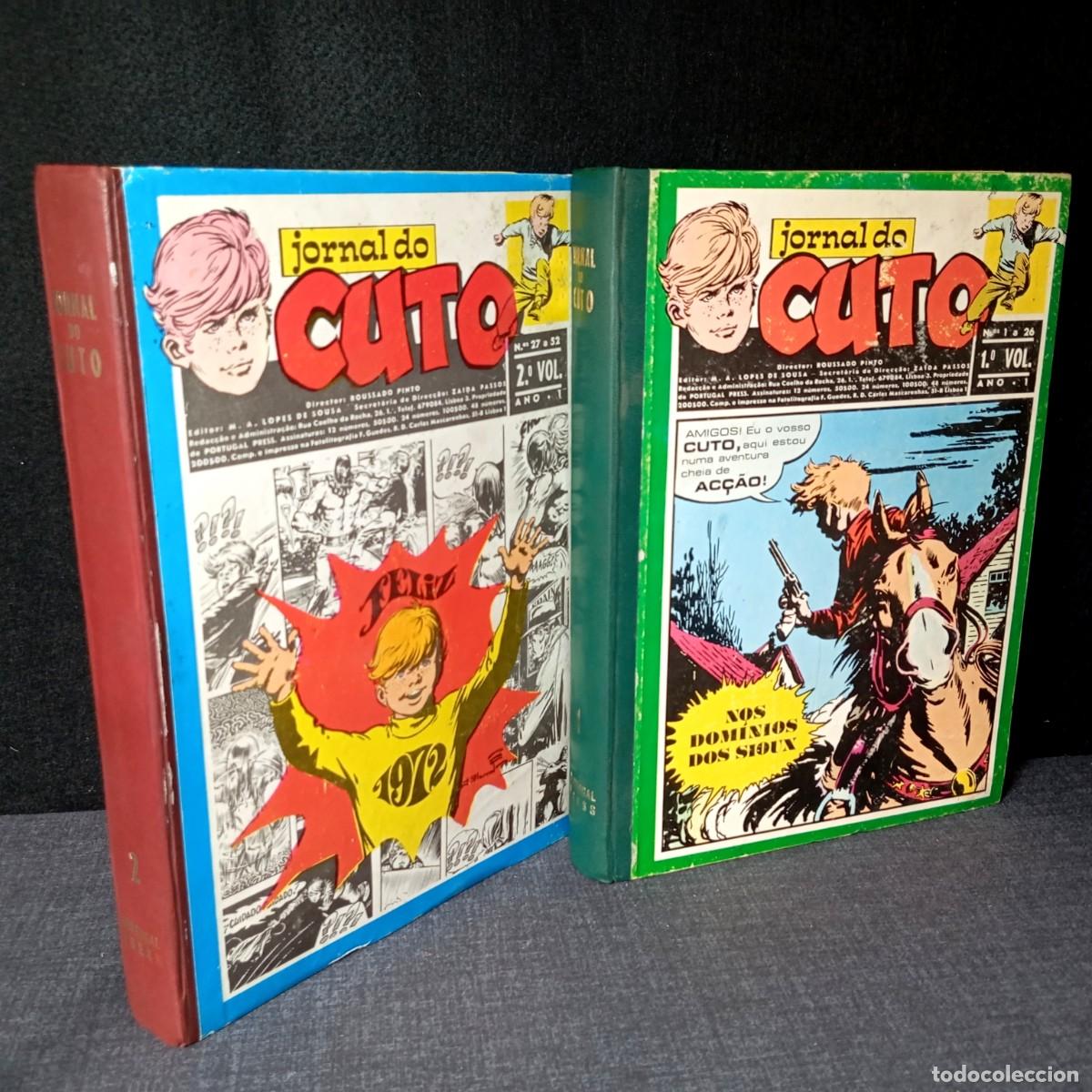 C&oacute;mics: ⚜️ L1802. BD Jornal do Cuto (1971) - Lote Ano I Completo (Vols 1 e 2 / Nos 1 a 52) Raro