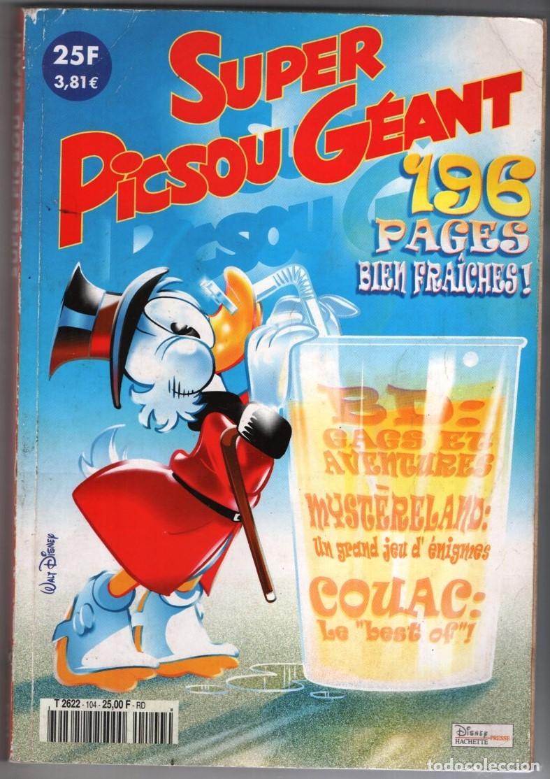 C&oacute;mics: 2001 SUPER PICSOU GEANT 196 PAG FRANCES DONALD MICKEY SANDODUCK ET LA PERLE NOIRE MUY BUEN ESTADO