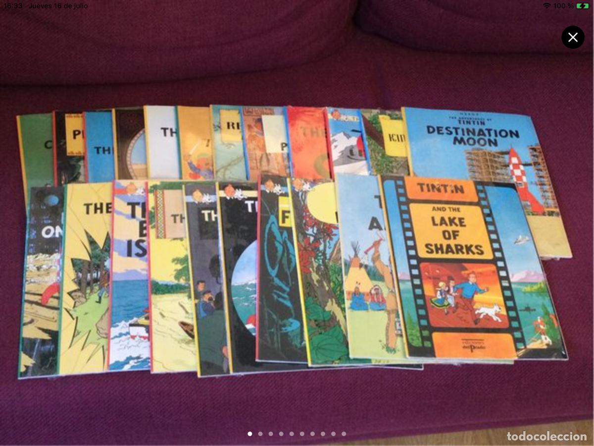 C&oacute;mics: TINT&Iacute;N EN INGL&Eacute;S COMPLETA 22 VOL&Uacute;MENES