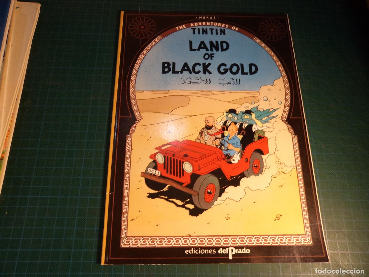 C&oacute;mics: Tintin. Land of black gold. Ediciones del Prado. Rustica. En ingles.
