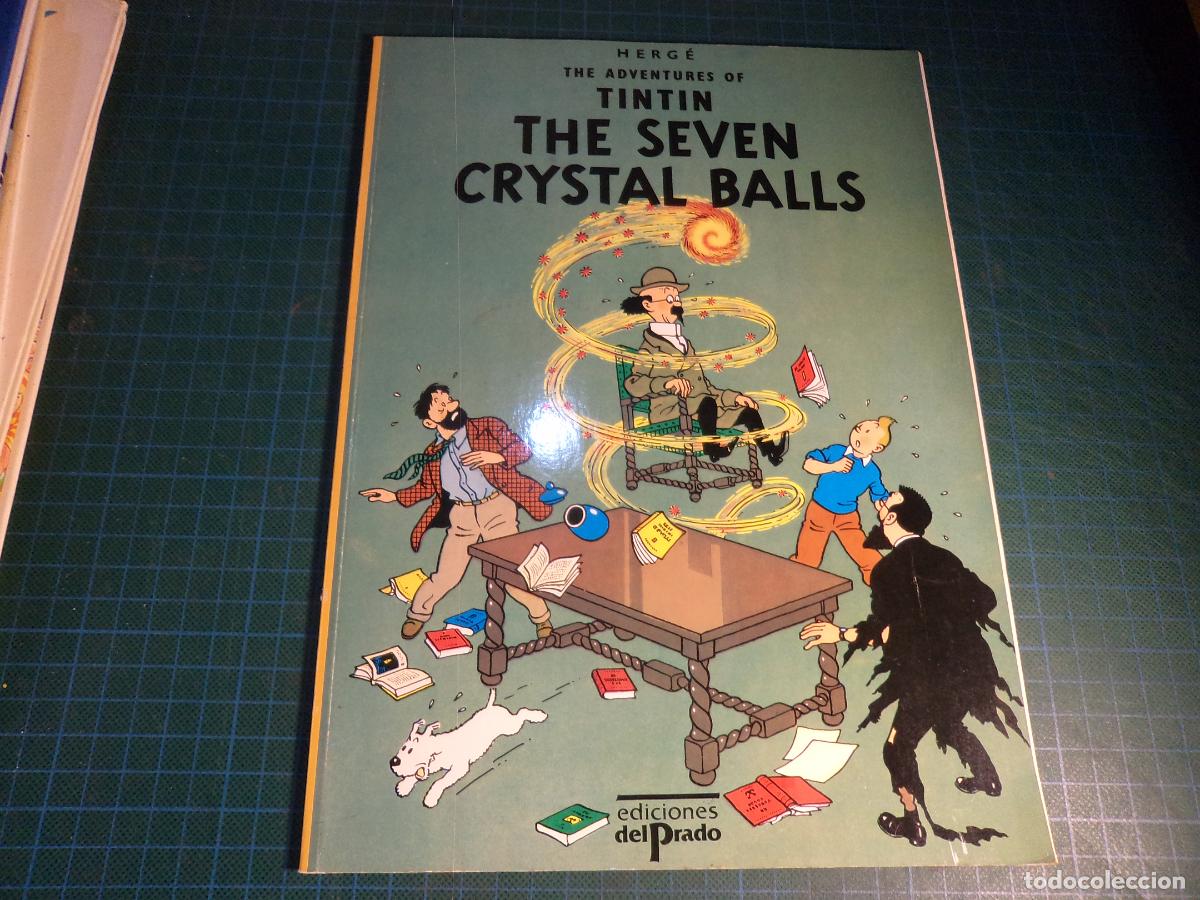 C&oacute;mics: Tintin. The seven crystal Balls. Ediciones del Prado. Rustica. En ingles.