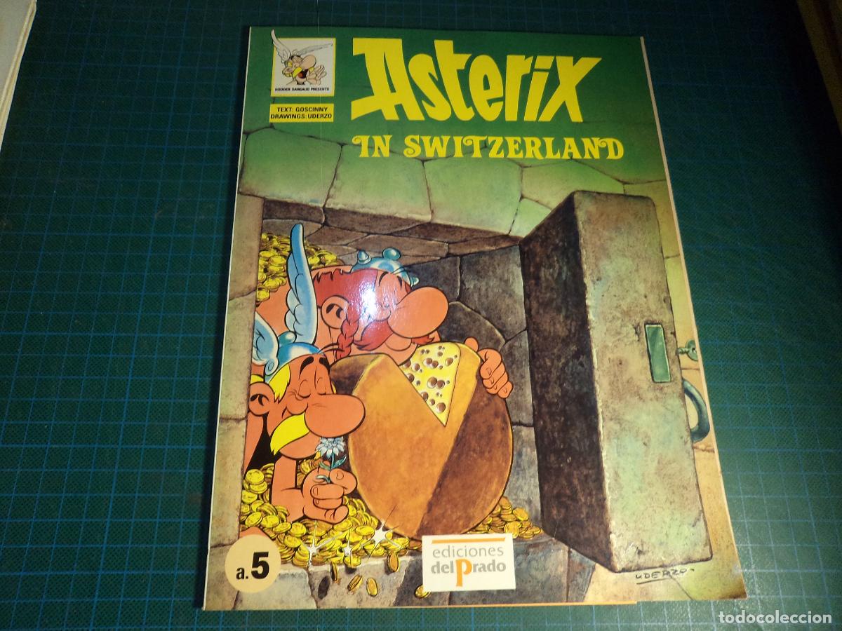 C&oacute;mics: Asterix in Switzerland. Ediciones del Prado. Rustica. En ingles. - Foto 1