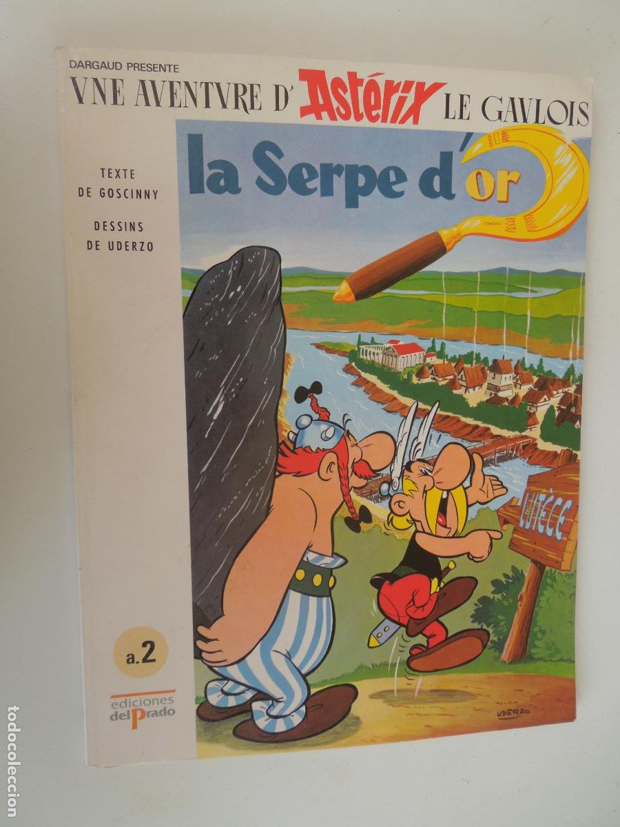 C&oacute;mics: ASTERIX LA SERPE D'OR GOSCINY - UDERZO - EDICIONES DEL PRADO EN FRANC&Eacute;S - A.2 -1989