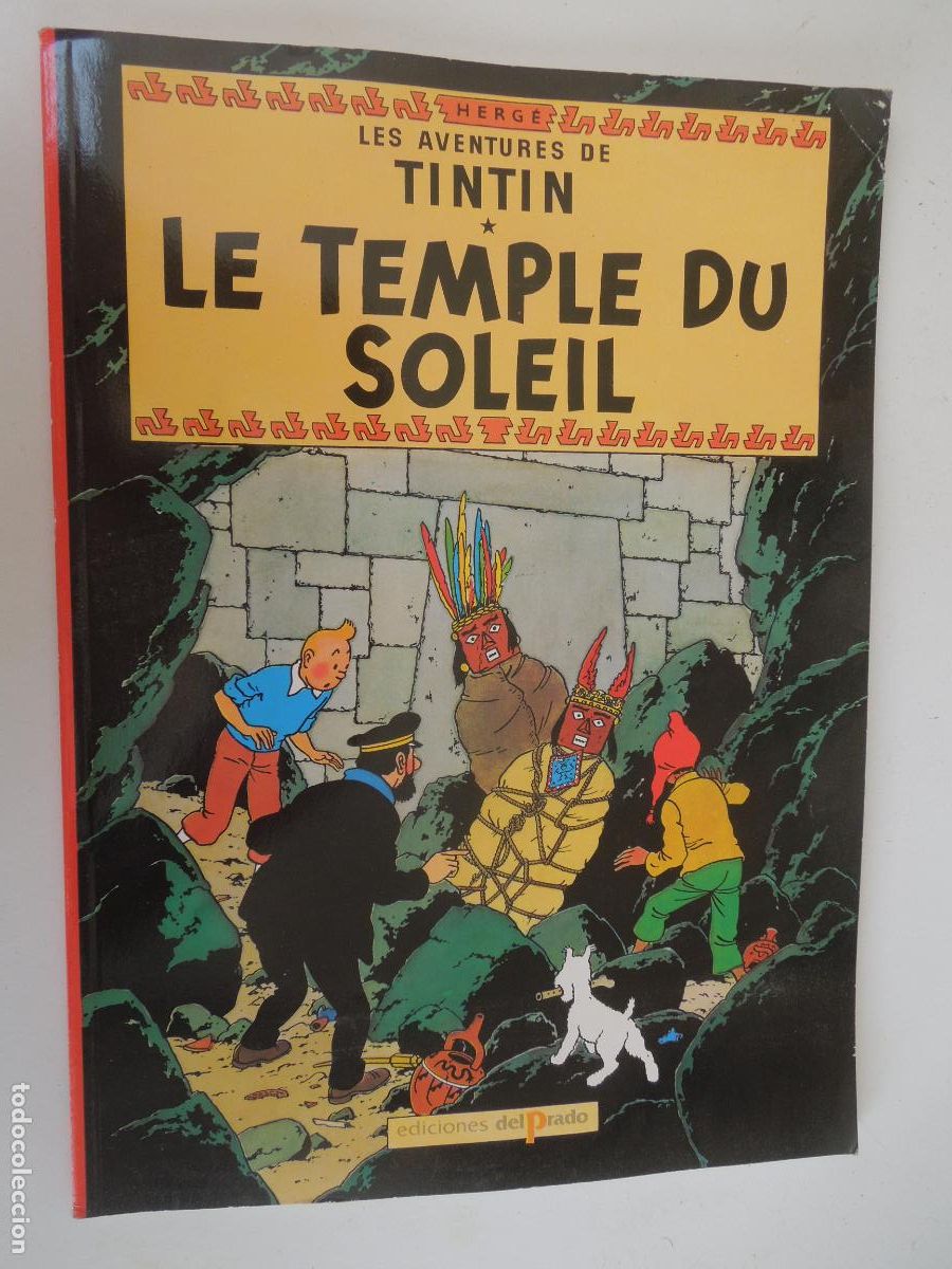 C&oacute;mics: LES AVENTURES DE TINTIN - LE TEMPLE DU SOLEIL - EDICIONES DEL PRADO - EN FRANCES - 1977- T-2