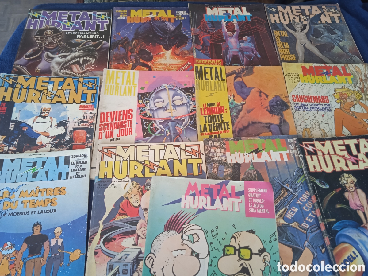 C&oacute;mics: METAL HURLANT, EDICION EN FRANCES - LOTE 13 EJEMPLARES