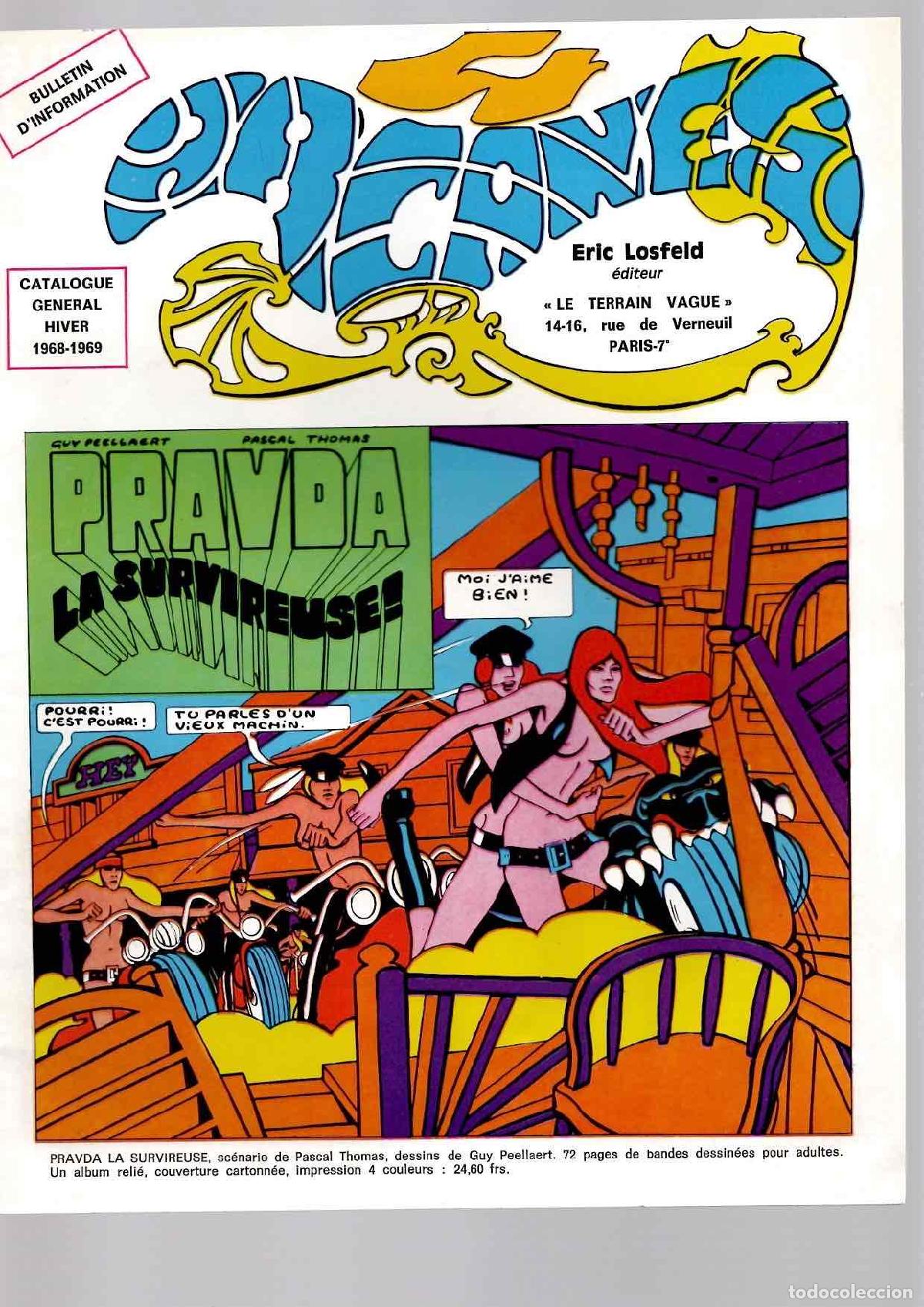 C&oacute;mics: ARCANES CATALOGUE GENERAL HIVER 1968-1969. ERIC LOSFELD. EN FRANCES