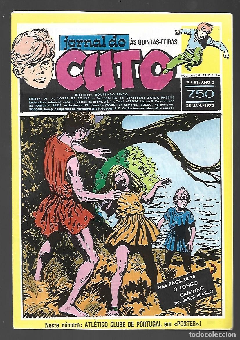 C&oacute;mics: Jornal do Cuto, 81, 1973, Lopes De Sousa, portugues, muy buen estado. Caja DA
