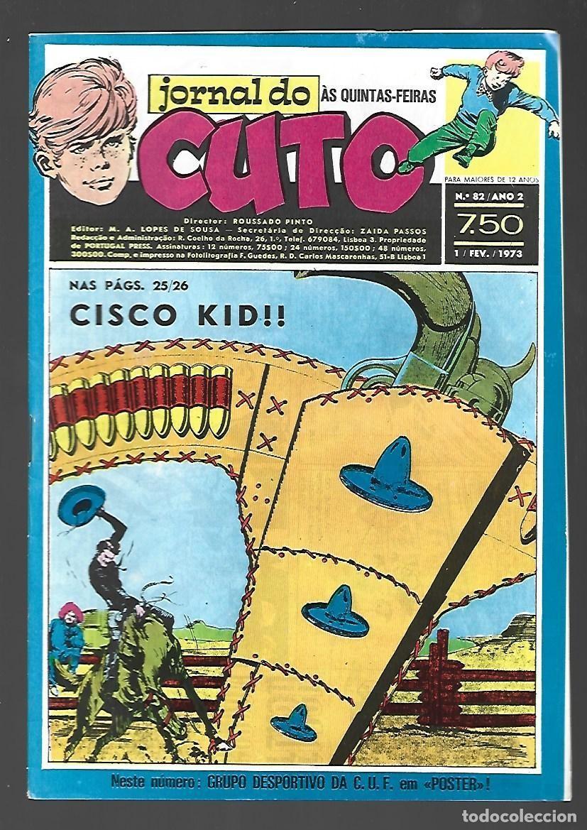 C&oacute;mics: Jornal do Cuto, 82, 1973, Lopes De Sousa, portugues, muy buen estado. Caja DA