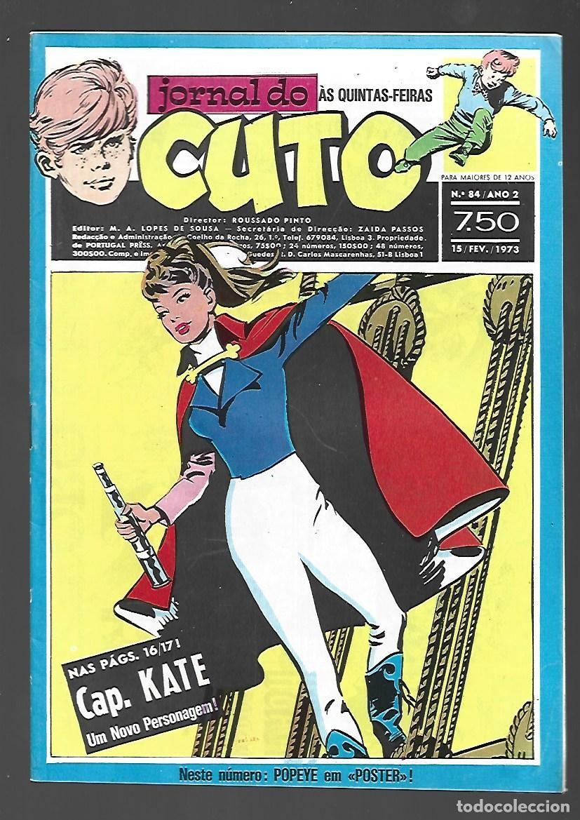 C&oacute;mics: Jornal do Cuto, 84, 1973, Lopes De Sousa, portugues, muy buen estado. Caja DA