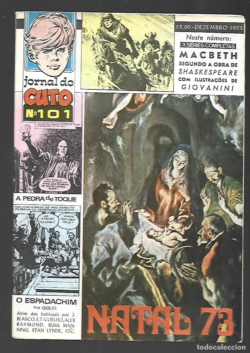 C&oacute;mics: Jornal do Cuto, 101, 1973, Lopes De Sousa, portugues, muy buen estado, con poster. Caja DA