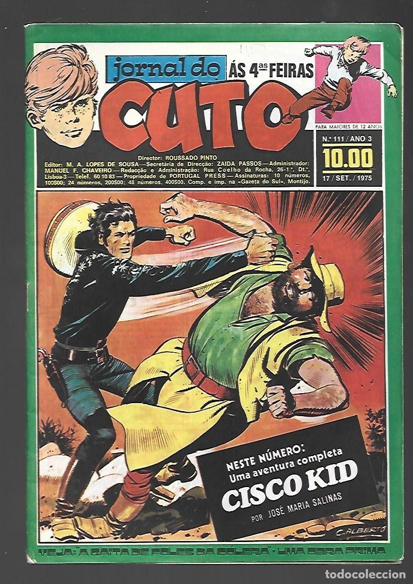 C&oacute;mics: Jornal do Cuto, 111, 1973, Lopes De Sousa, portugues, buen estado. Caja DA