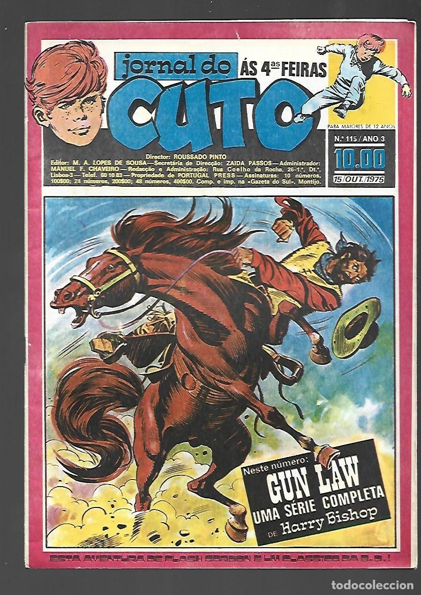 C&oacute;mics: Jornal do Cuto, 115, 1975, Lopes De Sousa, portugues, muy buen estado. Caja DA
