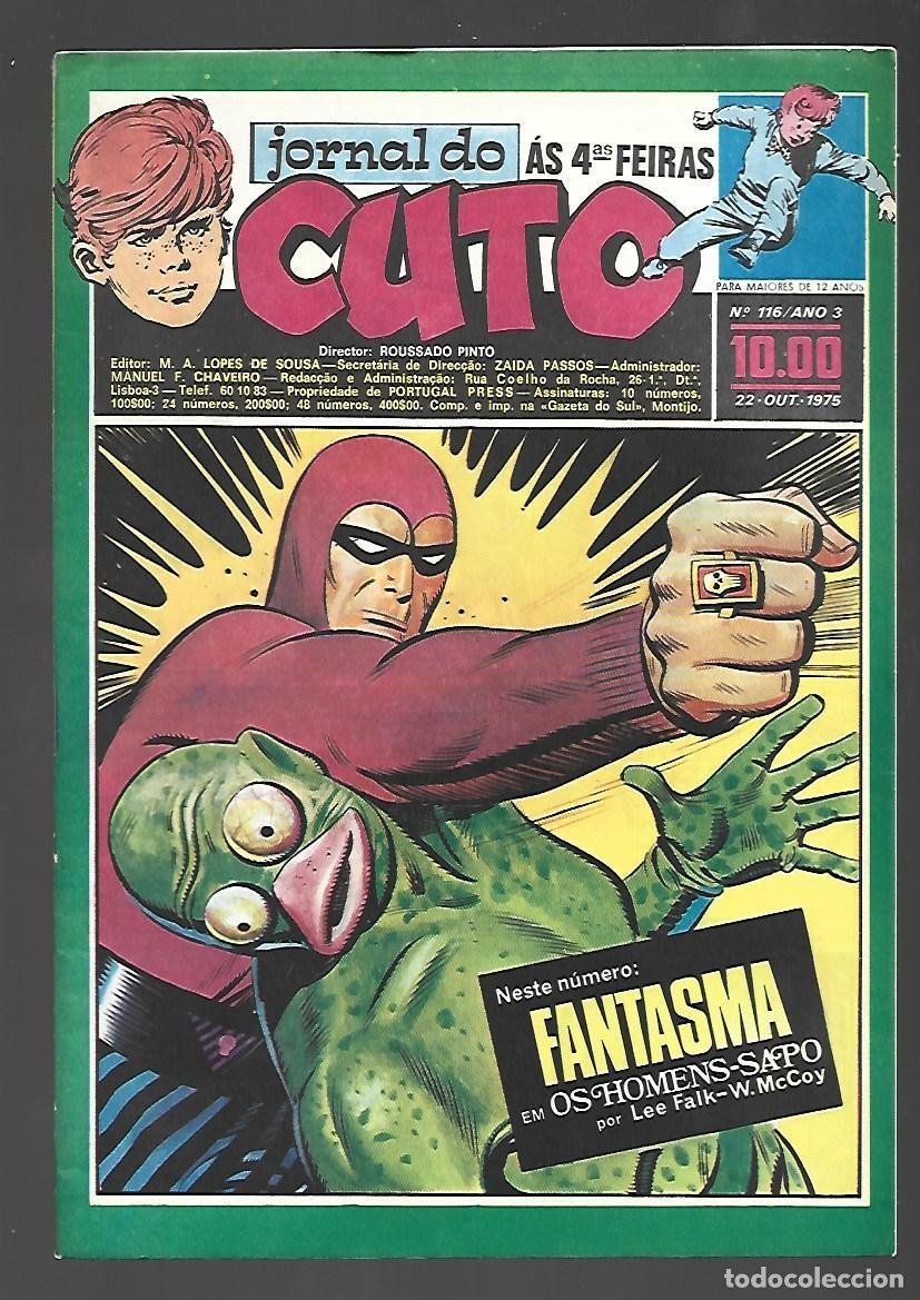 C&oacute;mics: Jornal do Cuto, 116, 1975, Lopes De Sousa, portugues, muy buen estado. Caja DA