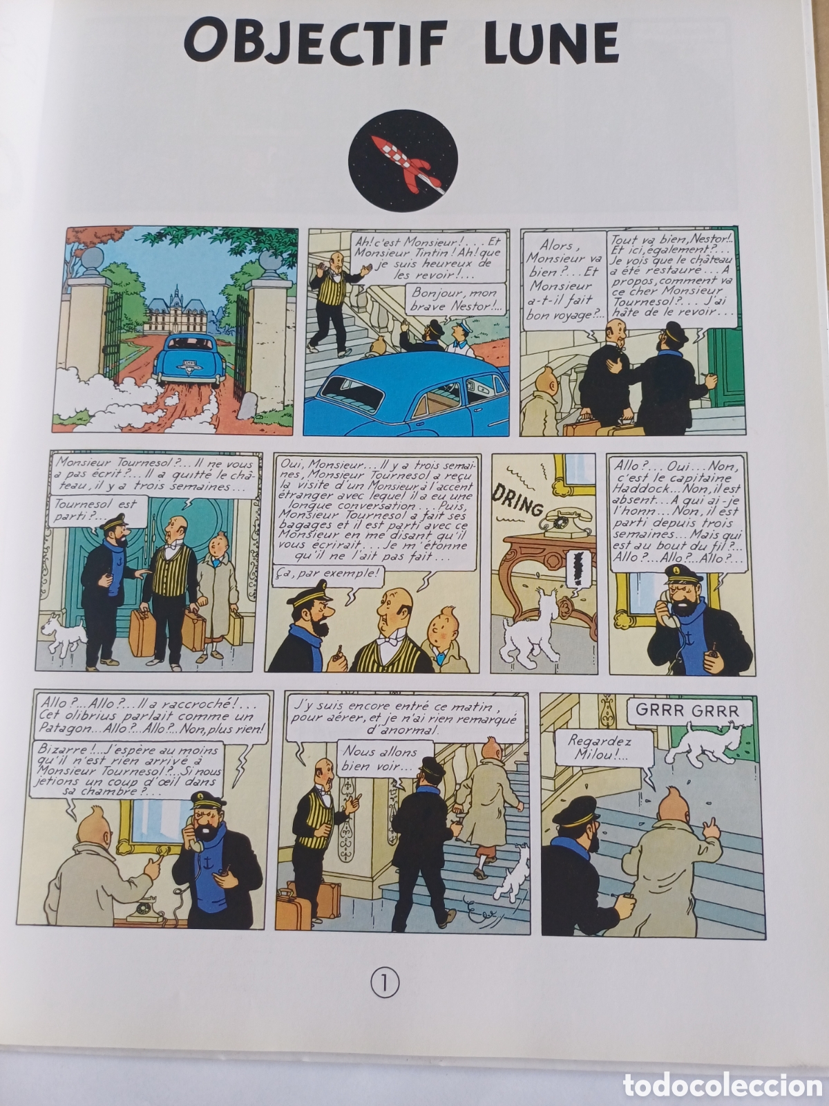C&oacute;mics: Les aventures de Tintin Objectif Lune Casterman Frances - Foto 4