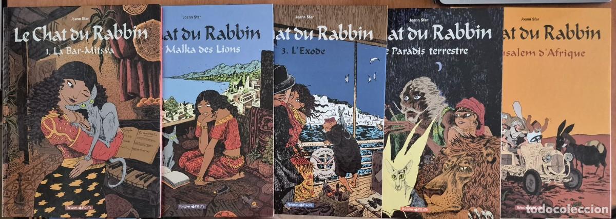 C&oacute;mics: LE CHAT DU RABBIN - JOANN SFAR (TOMOS DEL 1 AL 5, COMIC FRAN&Ccedil;AIS, EN FRANC&Eacute;S)