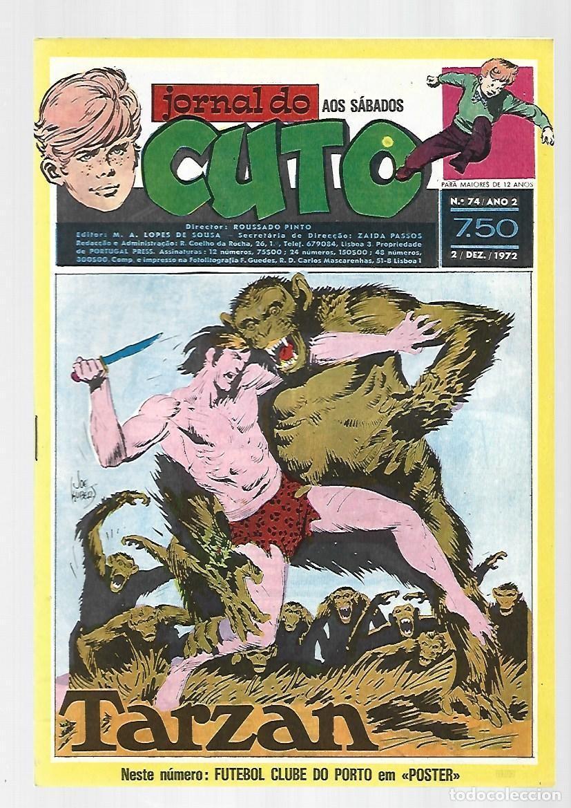 C&oacute;mics: Jornal do Cuto, 74, 1972, Lopes De Sousa, portugues, muy buen estado. Caja DA