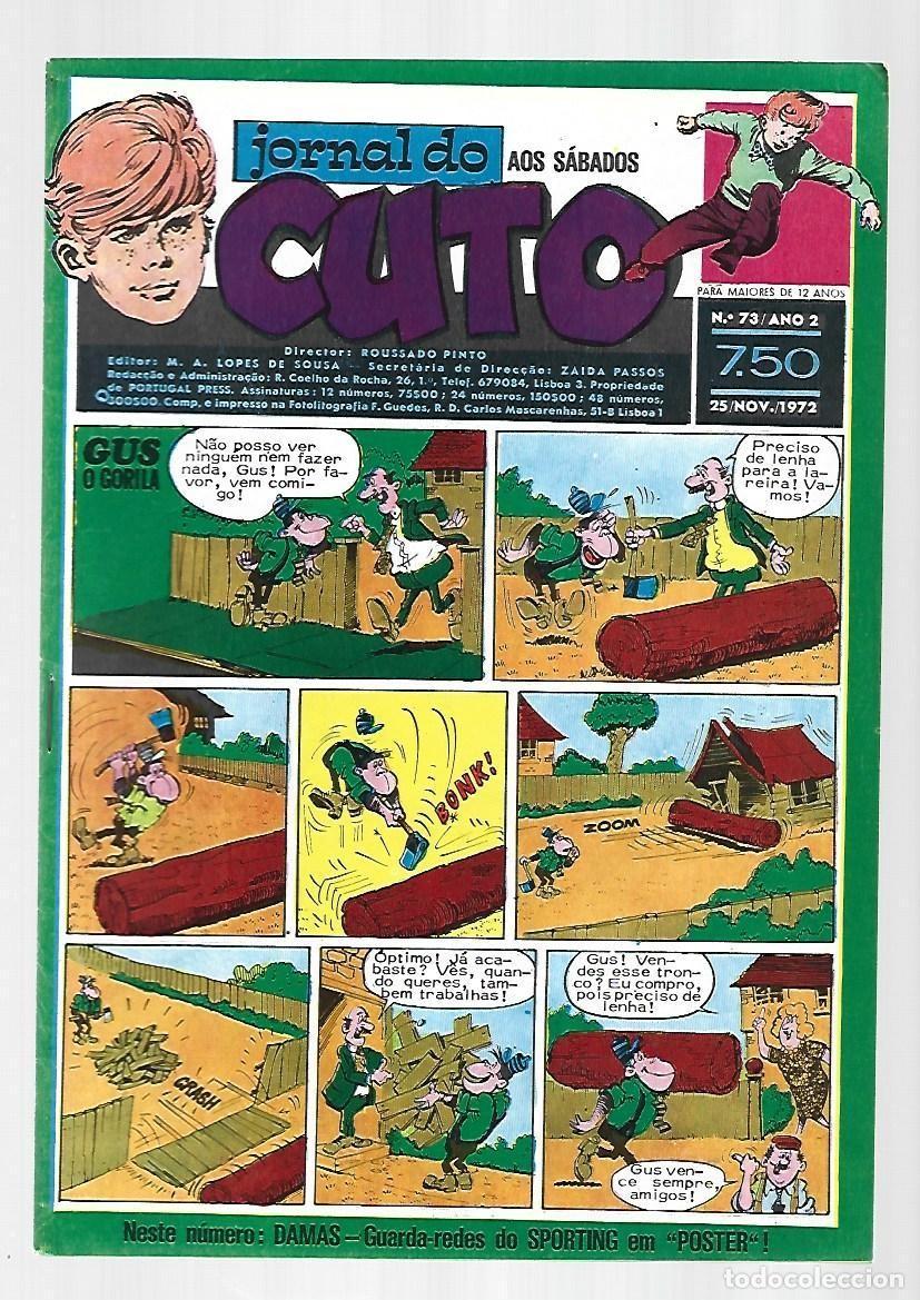 C&oacute;mics: Jornal do Cuto, 73, 1972, Lopes De Sousa, portugues, muy buen estado. Caja DA
