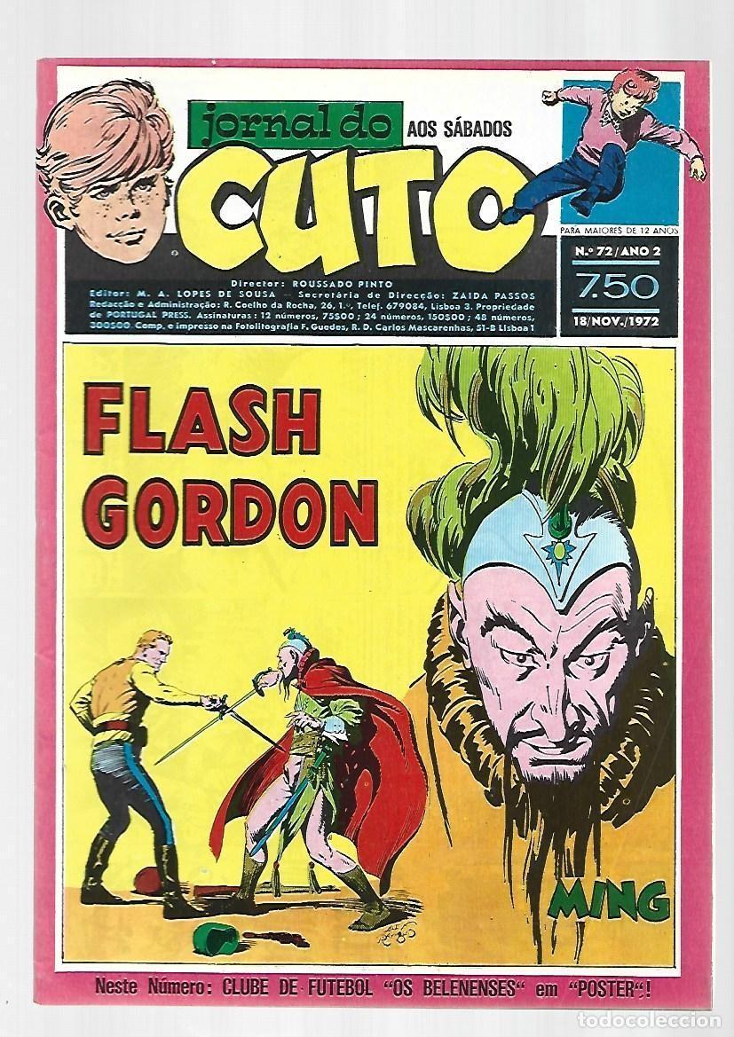C&oacute;mics: Jornal do Cuto, 72, 1972, Lopes De Sousa, portugues, muy buen estado. Caja DA