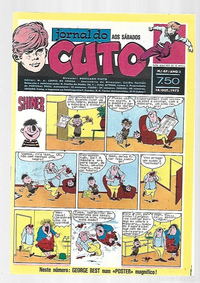 C&oacute;mics: Jornal do Cuto, 67, 1972, Lopes De Sousa, portugues, muy buen estado. Caja DA