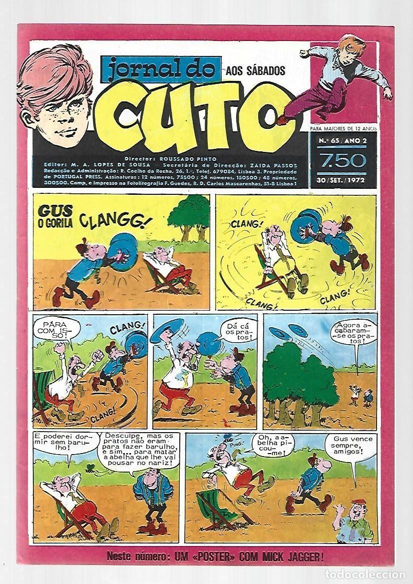 C&oacute;mics: Jornal do Cuto, 65, 1972, Lopes De Sousa, portugues, muy buen estado. Caja DA