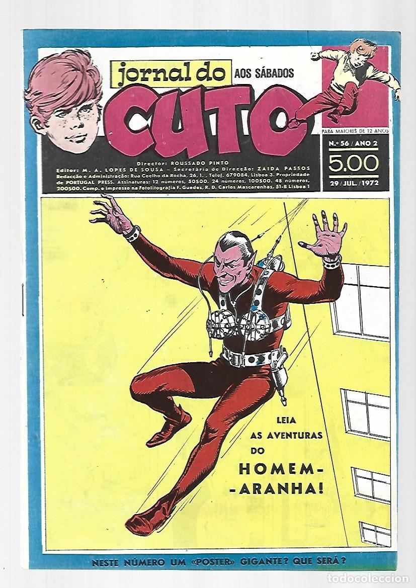 C&oacute;mics: Jornal do Cuto, 56, 1972, Lopes De Sousa, portugues, muy buen estado. Caja DA