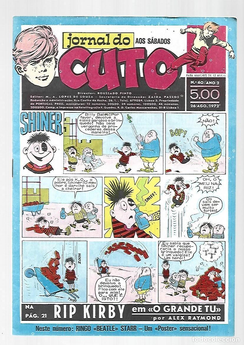 C&oacute;mics: Jornal do Cuto, 60, 1972, Lopes De Sousa, portugues, muy buen estado. Caja DA