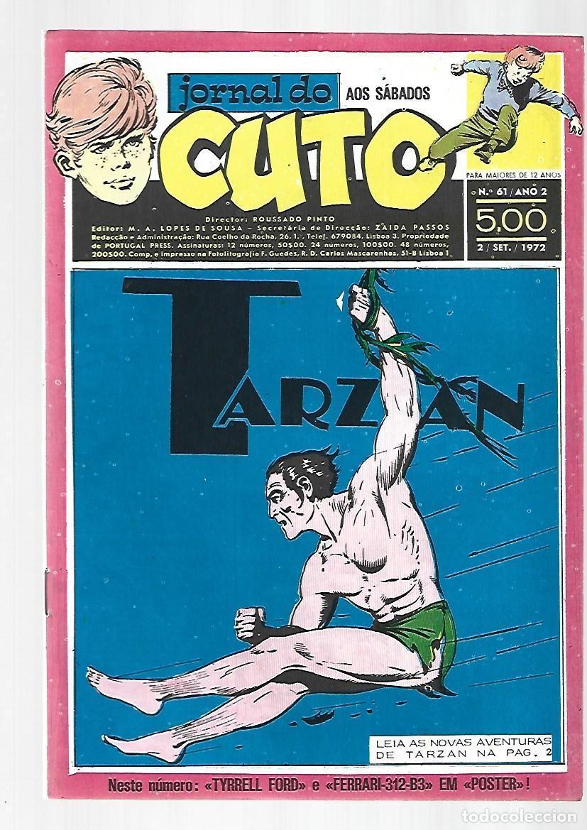 C&oacute;mics: Jornal do Cuto, 61, 1972, Lopes De Sousa, portugues, muy buen estado. Caja DA