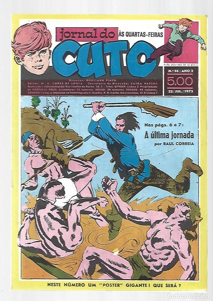 C&oacute;mics: Jornal do Cuto, 55, 1972, Lopes De Sousa, portugues, muy buen estado. Caja DA