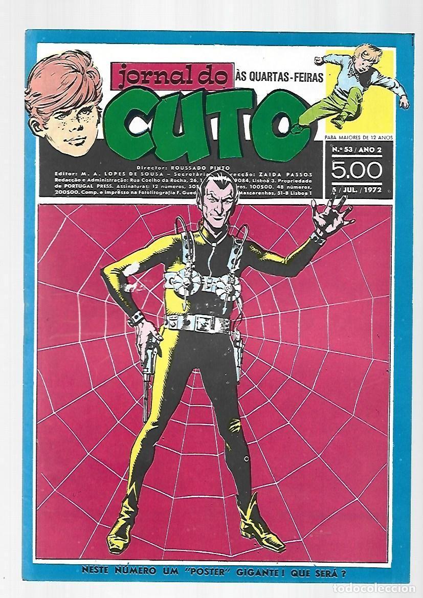 C&oacute;mics: Jornal do Cuto, 53, 1972, Lopes De Sousa, portugues, muy buen estado. Caja DA